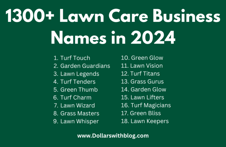 Lawn Care Business Names