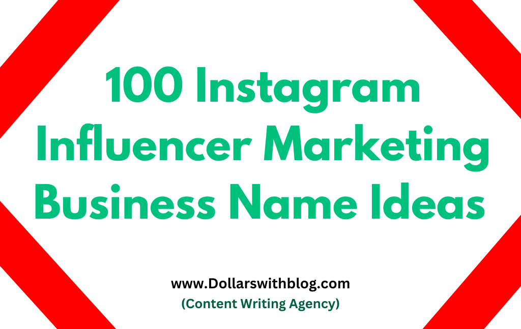 Influencer Marketing Business Name Ideas 