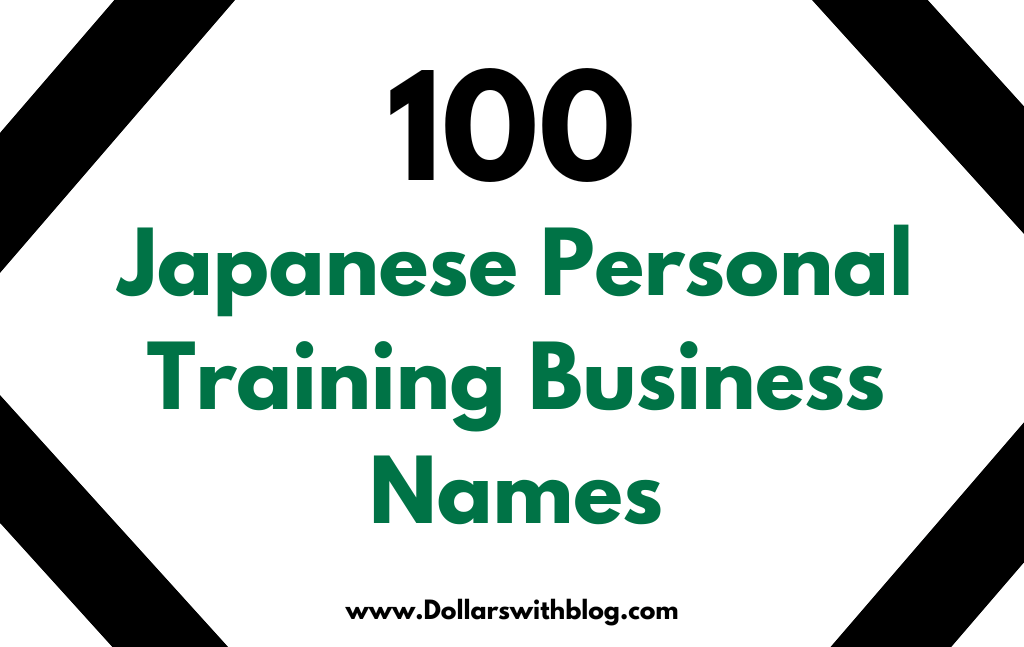 Japanese Personal Training Business Names