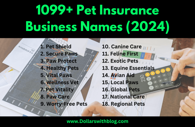 Pet Insurance Business Names