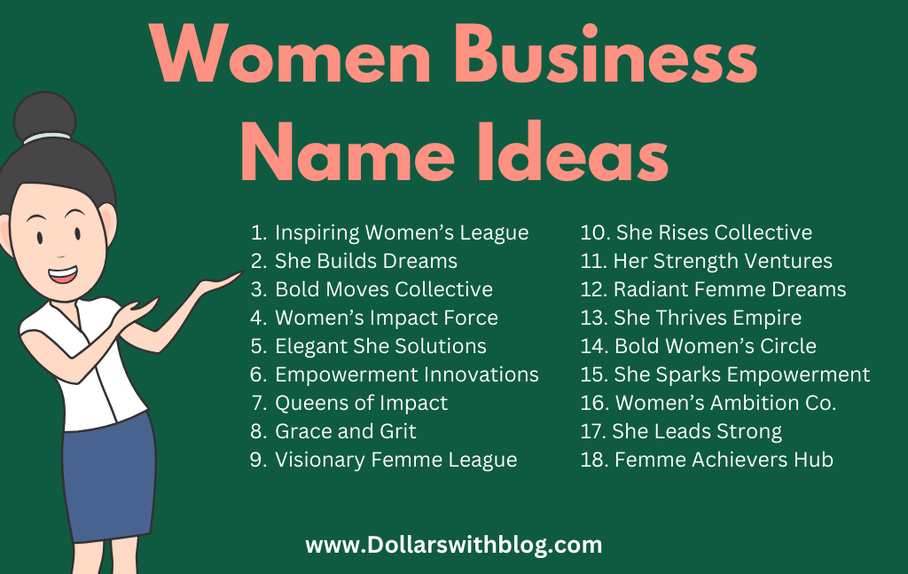 Female empowerment business name ideas