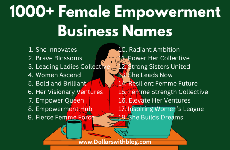 Female empowerment business name ideas