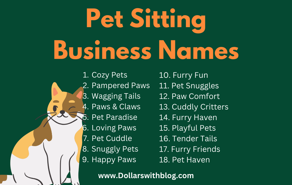 pet sitting business names