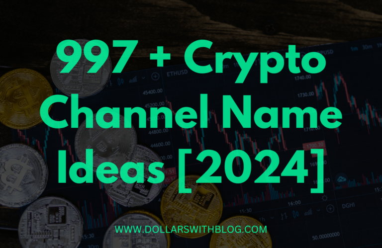 Crypto YouTube Channel Name Ideas 2024