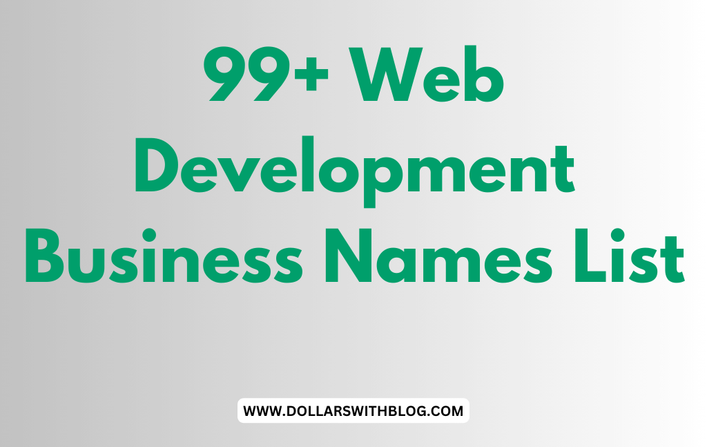 Web Development Business Name Ideas