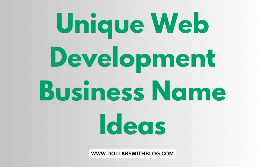 Web Development Business Name Ideas