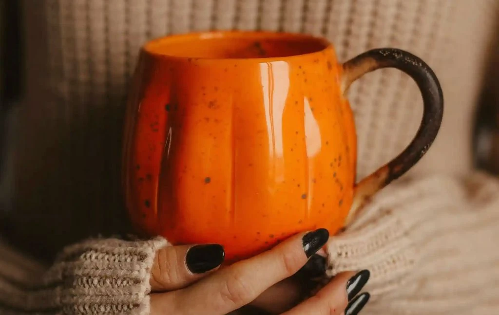 Halloween themed orange mug for selling  