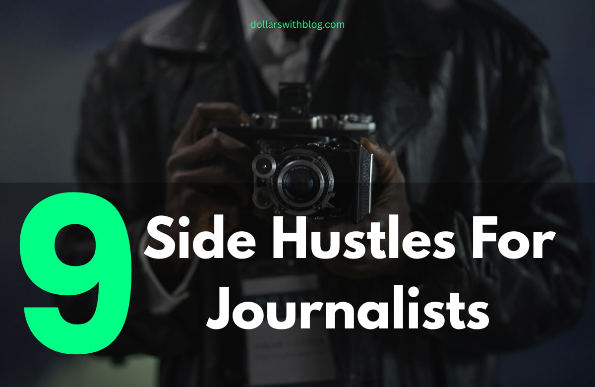 A journalist clicking a picture