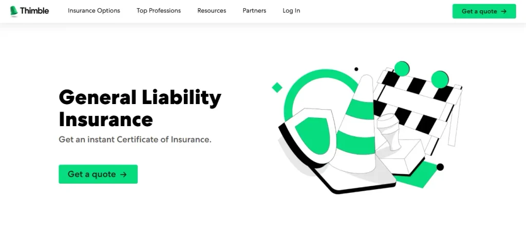Thimble Insurance before starting a physical weird side hustle